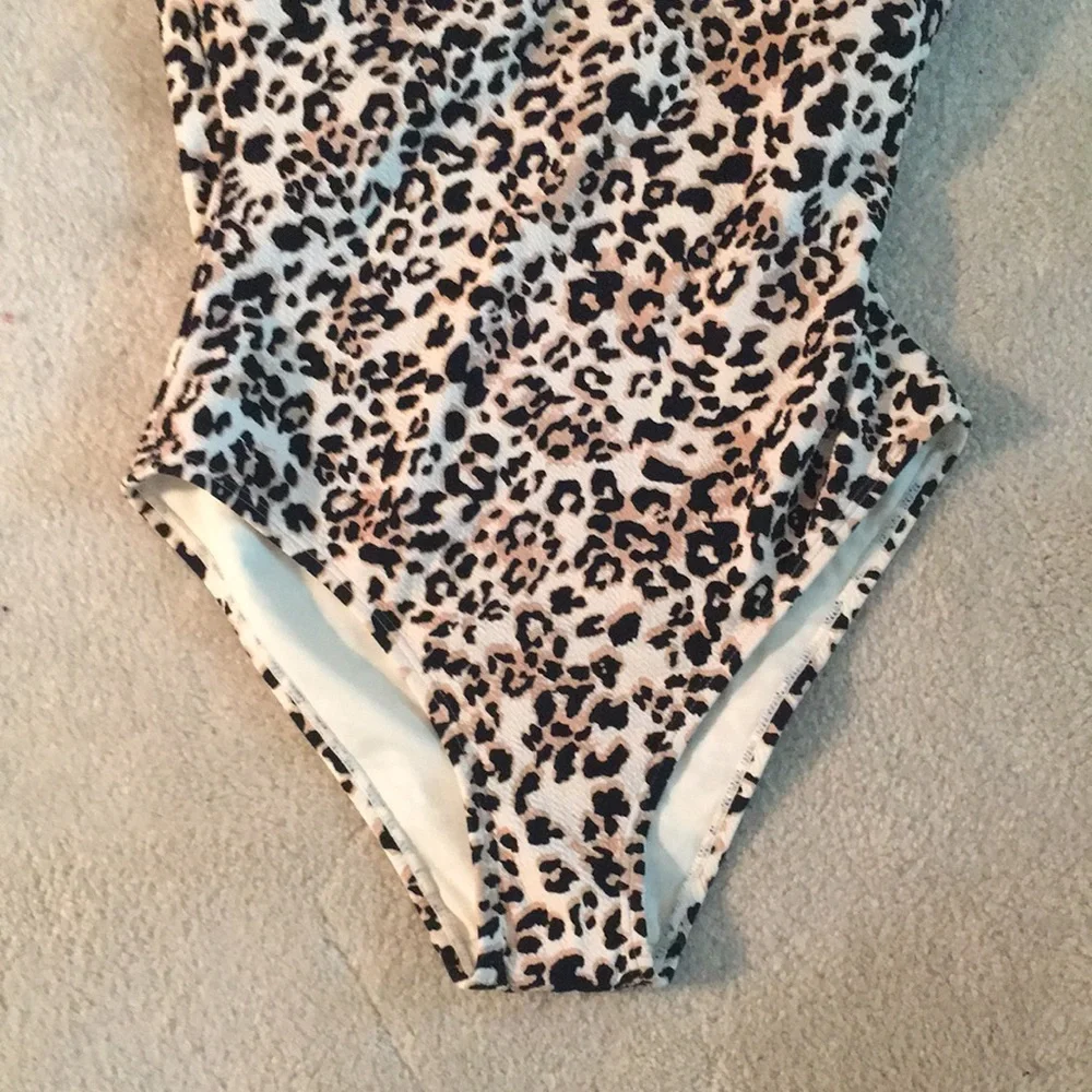 Ibiza Size XL Animal Print One Piece One Shoulder Swimsuit - Picture 3 of 7